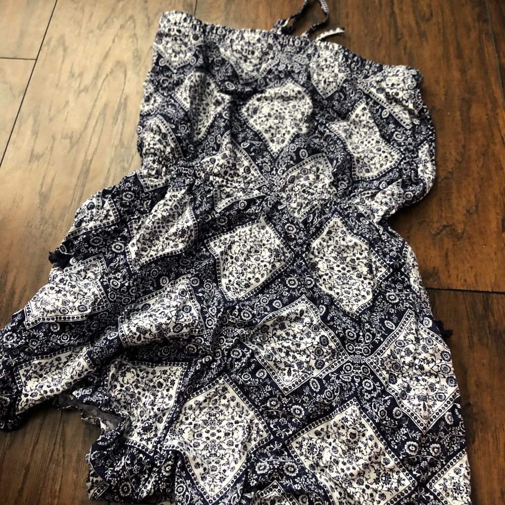 STRAPLESS patterned romper - Picture 2 of 2